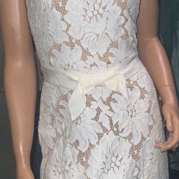 VINTAGE 60’S FLORAL LACE MAXI DRESS W/NUDE SLIP 6 - Picture 4 of 14